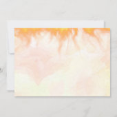 消防車の消防士 1歳の誕生日パーティーの写真 招待状 (裏面)