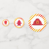 消防車の消防機関誕生日パーティー紙吹雪 コンフェッティ (裏面)