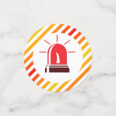 消防車の消防機関誕生日パーティー紙吹雪 コンフェッティ (スモール正面)