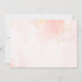 消防車の消防機関赤ちゃんシャワーパーティー 招待状 (裏面)