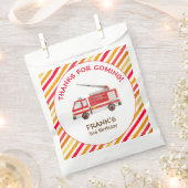 消防車の消防車のエンジンの誕生日パーティーの好意バッグ フェイバーバッグ (クリップ留めされた状態)