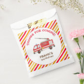 消防車の消防車のエンジンの誕生日パーティーの好意バッグ フェイバーバッグ (封をした状態)