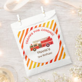 消防車の消防車のエンジンの誕生日パーティーの好意バッグ フェイバーバッグ (クリップ留めされた状態)