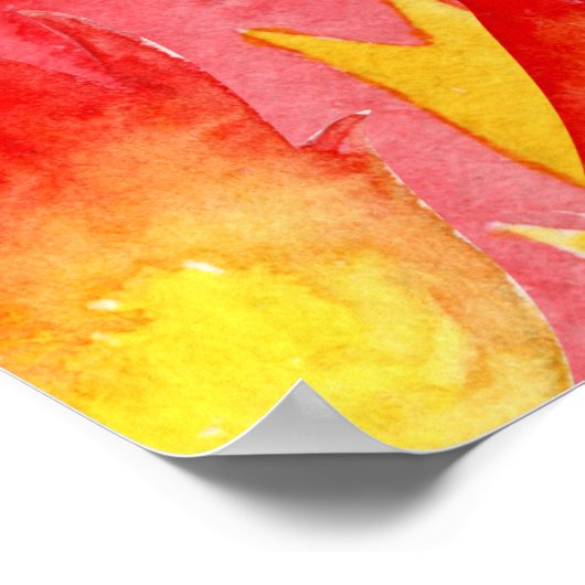 消防車の消防車のエンジンの誕生日パーティー歓迎サイン ポスター (角)