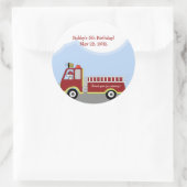 消防車の消防車のラウンドカスタムの好意シール ラウンドシール (バッグ)