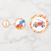 消防車の消防車の誕生日パーティー コンフェッティ (正面)