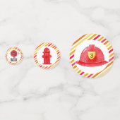 消防車の消防車の誕生日パーティー コンフェッティ (裏面)