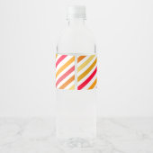 消防車の消防車の誕生日パーティー ペットボトルラベル (裏面)