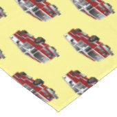 消防車の漫画イラストレーション テーブルクロス (アングル)