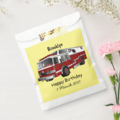 消防車の漫画イラストレーション フェイバーバッグ (封をした状態)