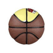 消防車の漫画イラストレーション ミニバスケットボール (右)