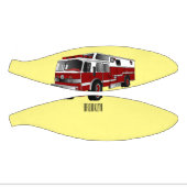 消防車の漫画イラストレーション ミニバスケットボール (パネル)