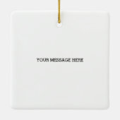 消防車の炎キッズリトルボーイクリスマス セラミックオーナメント (裏面)