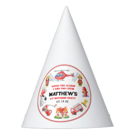 消防車の男の子1歳誕生日 | かわいいパーティー パーティーハット