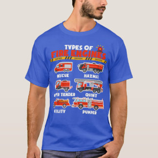 消防車の種類L Tシャツ