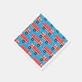 消防車の誕生日パーティナプキンス スタンダードカクテルナプキン (角)