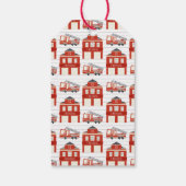 消防車の誕生日パーティーありがとう ギフトタグ (裏面)