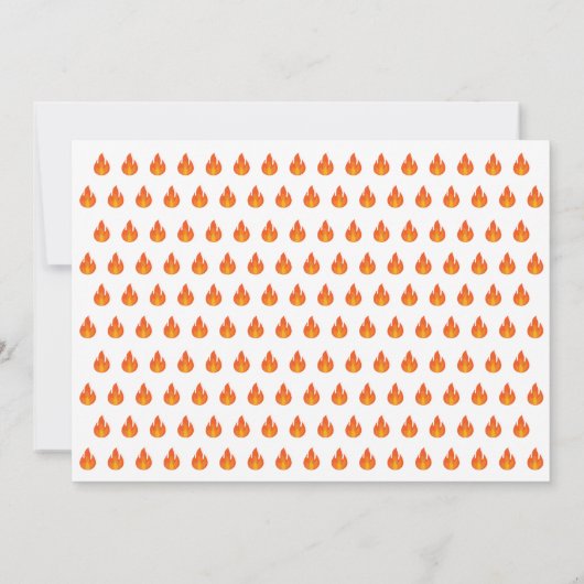 消防車の誕生日パーティーの招待状 招待状 (裏面)