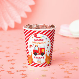 消防車の誕生日パーティーデコール消防車パーティー 紙コップ