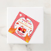 消防車の誕生日パーティー好き装飾 フェイバータグ (インサイチュ)