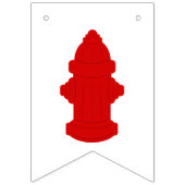 消防車の誕生日パーティー バンティングフラッグ (第3の旗)