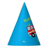 消防車の誕生日パーティー パーティーハット (左)