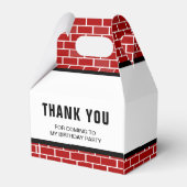 消防車の誕生日パーティー フェイバーボックス (裏面サイド)