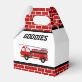 消防車の誕生日パーティー フェイバーボックス (正面サイド)
