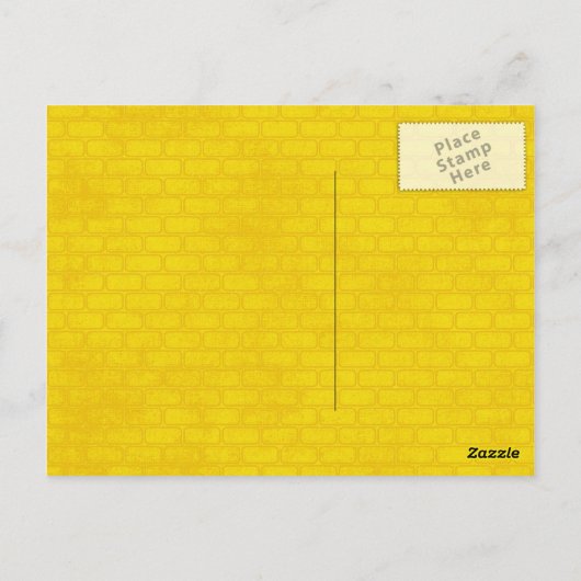 消防車の誕生日ボーイ ポストカード (裏面)