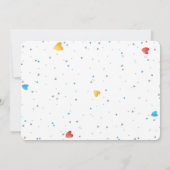 消防車の誕生日写真招待状 招待状 (裏面)