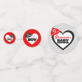 消防車の赤ちゃんシャワー紙吹雪パーティー装飾 コンフェッティ (正面)