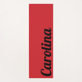 消防車の赤モダン名 |スタイリッシュシンプル ヨガマット (正面)