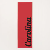 消防車の赤モダン名 |スタイリッシュシンプル ヨガマット (裏面)