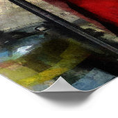 消防車の長いはしご ポスター (角)