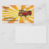 消防車の駐車場 名刺 (正面/裏面)