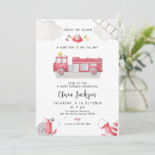 消防車はすべてのユニットにベビーシャワーを呼び出す 招待状 (スタンド正面)