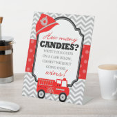 消防車キャンディーズパーティーゲーム 台座サイン (インサイチュ)