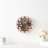 消防車クロス消防車の時計 ラウンド壁時計 (ホーム)