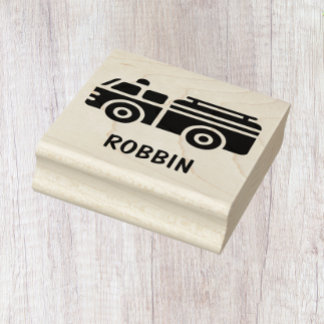 消防車スタンプ ラバースタンプ