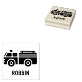 消防車スタンプ ラバースタンプ (押印)