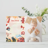 消防車タイムカプセルメモカード 招待状 (スタンド正面)