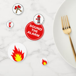 消防車テーマ誕生日パーティー コンフェッティ