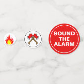 消防車テーマ誕生日パーティー コンフェッティ (正面)