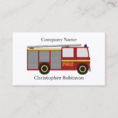 消防車デザイン コーリングカード (正面)