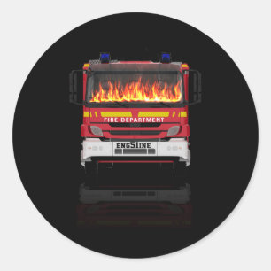 消防車ハロウィーンのコスチューム私はFireTruだ ラウンドシール