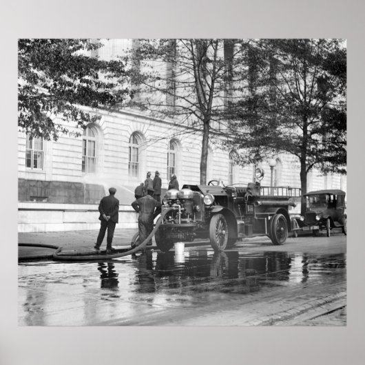 消防車パワーウォッシュ， 1923 ポスター (正面)