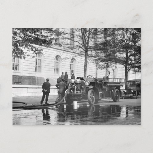 消防車パワーウォッシュ， 1923 ポストカード (正面)