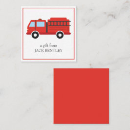 消防車パーソナライズされたギフト囲いカード ノートカード