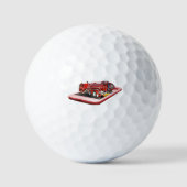 消防車ポップアウトアート、ゴルフボール ゴルフボール (正面)