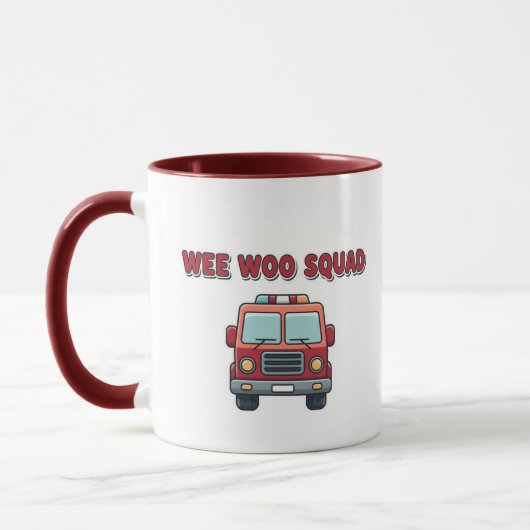 消防車マグカップ Wee Woo Squad - 子供用消防士グッズ マグカップ (左)